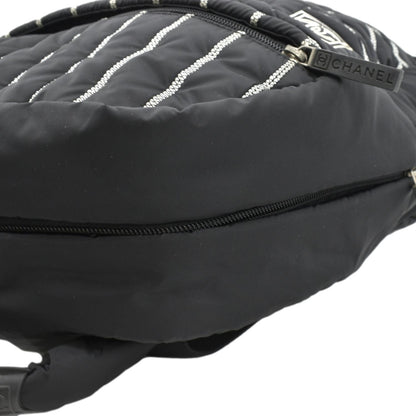 CHANEL Rucksack Sports Line Nylon Backpack Bag Black