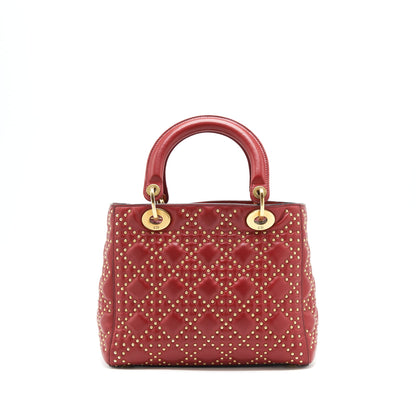 Dior Studded lady Dior Red