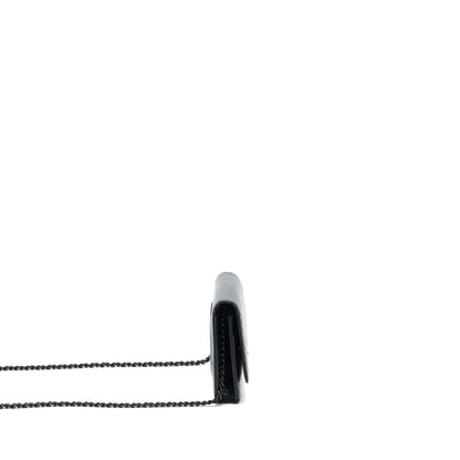 Chanel Chevron Wallet On Chain Black with Black Hardware