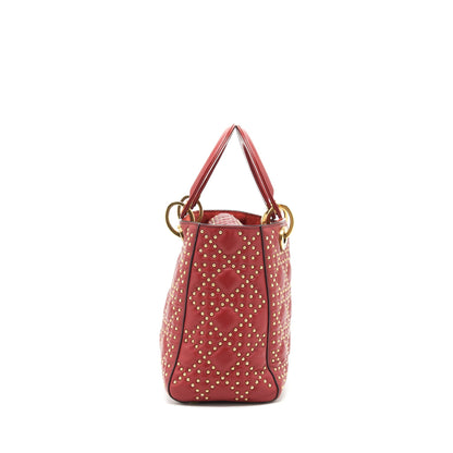 Dior Studded lady Dior Red