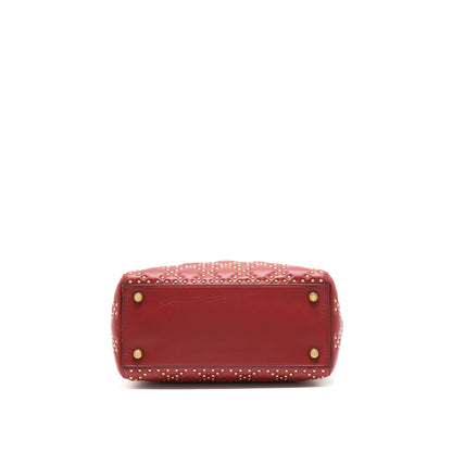 Dior Studded lady Dior Red