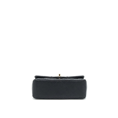 Chanel mini Rectangular Flap Bag Lambskin black LGHW (MICROCHIP)