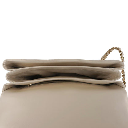 CHANEL Citizen Chic Flap Medium Quilted Leather Crossbody Bag White