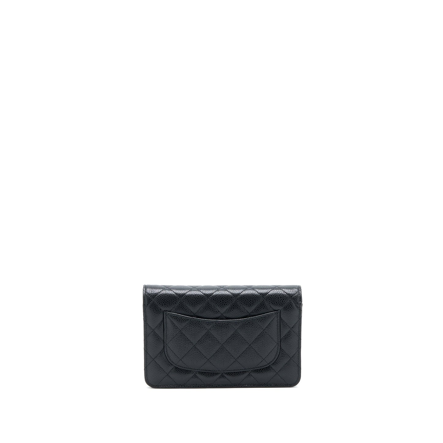Chanel Classic Wallet On Chain Caviar Black GHW (Microchip)