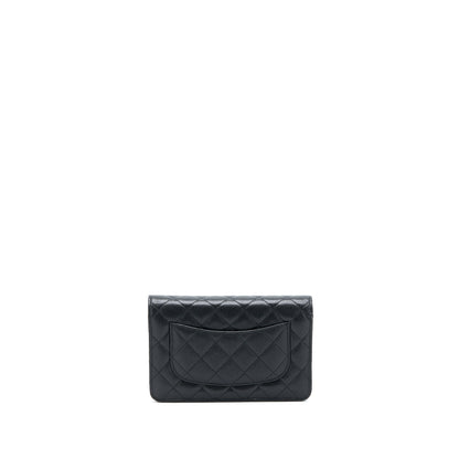 Chanel Classic Wallet On Chain Caviar Black GHW (Microchip)