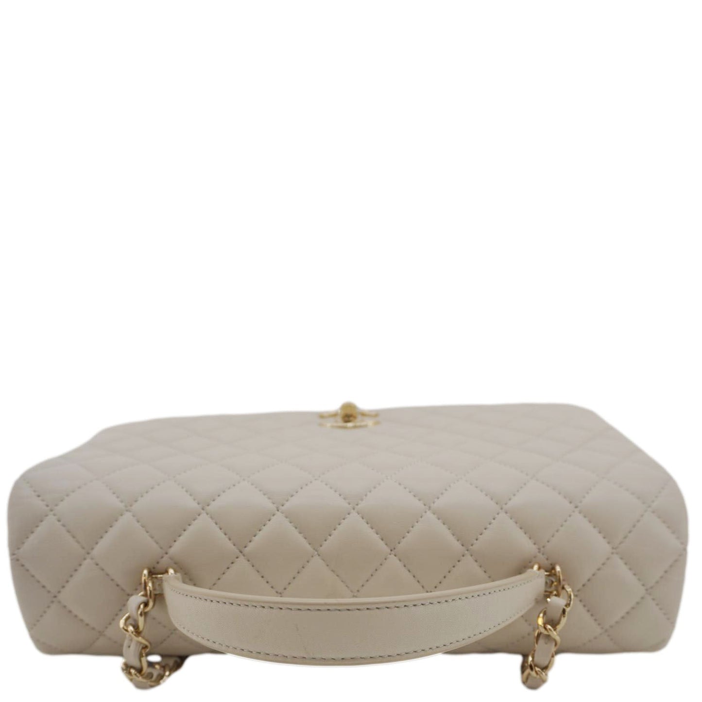 CHANEL Citizen Chic Flap Medium Quilted Leather Crossbody Bag White