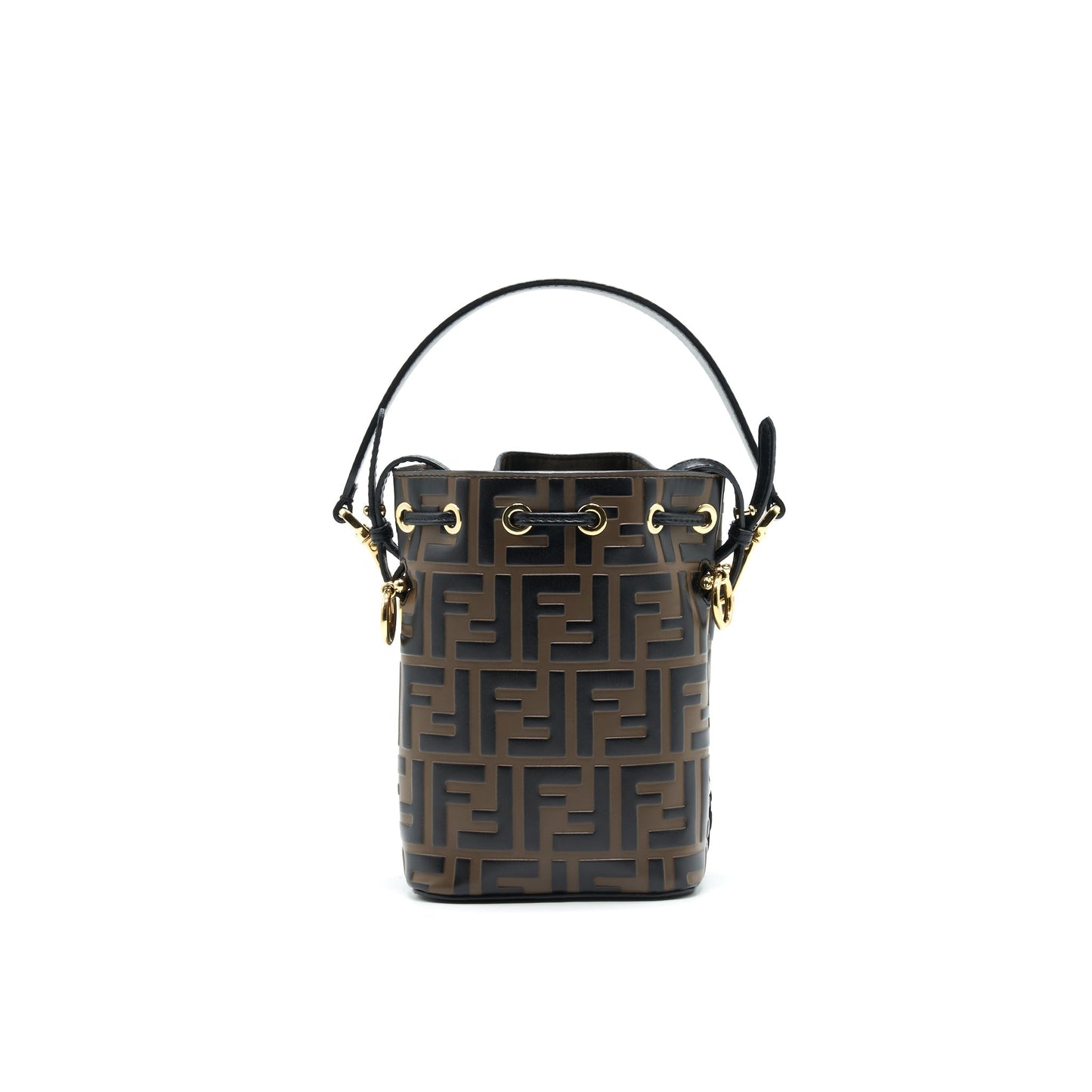 Fendi Mon Tresor Mini Bucket Bag Brown