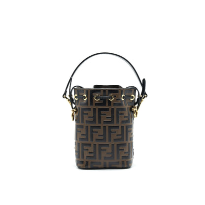 Fendi Mon Tresor Mini Bucket Bag Brown