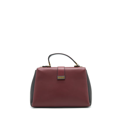 Bottega Veneta Piazza Top Handle Purse Burgundy