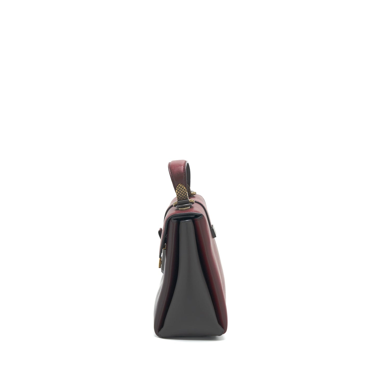 Bottega Veneta Piazza Top Handle Purse Burgundy