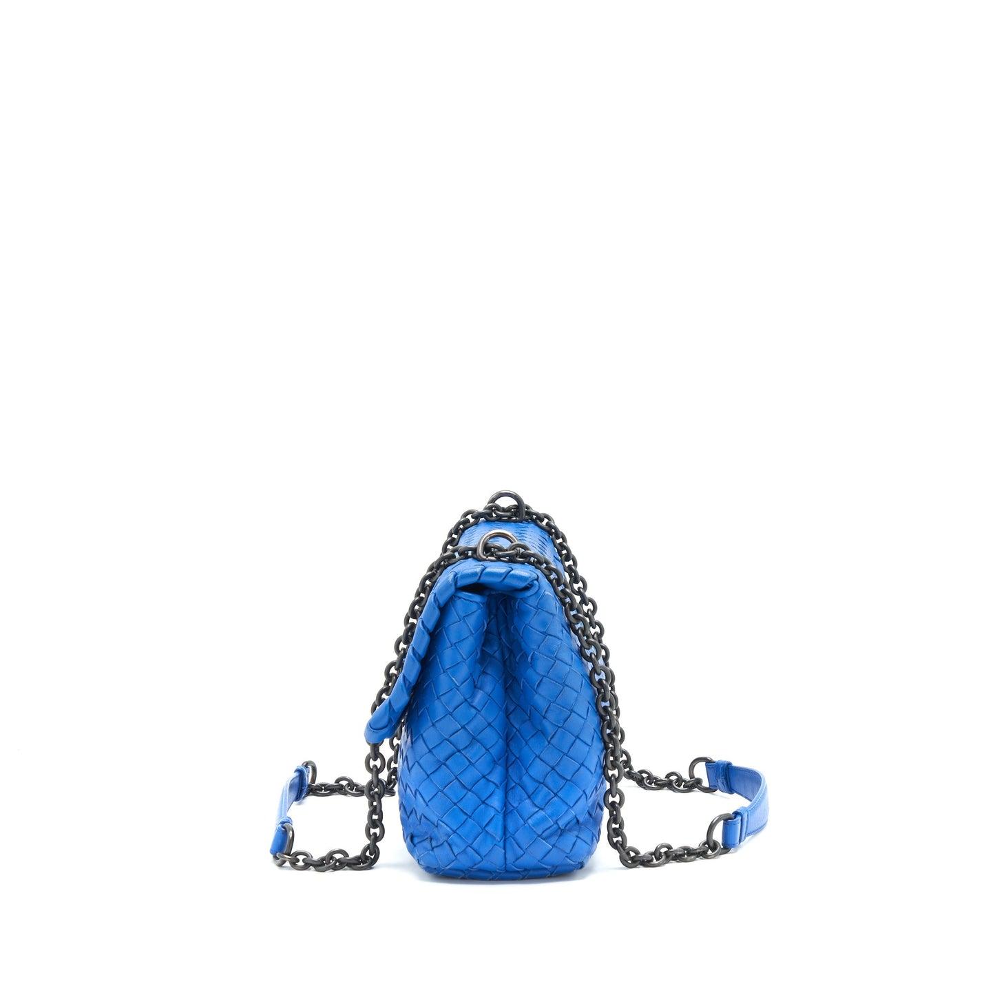 Bottega Veneta Olympia Purse Small Blue