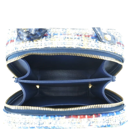 CHANEL Filigree CC Small Tweed Vanity Case Multicolor