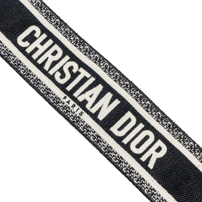 Dior Shoulder Strap Oblique Canvas Black