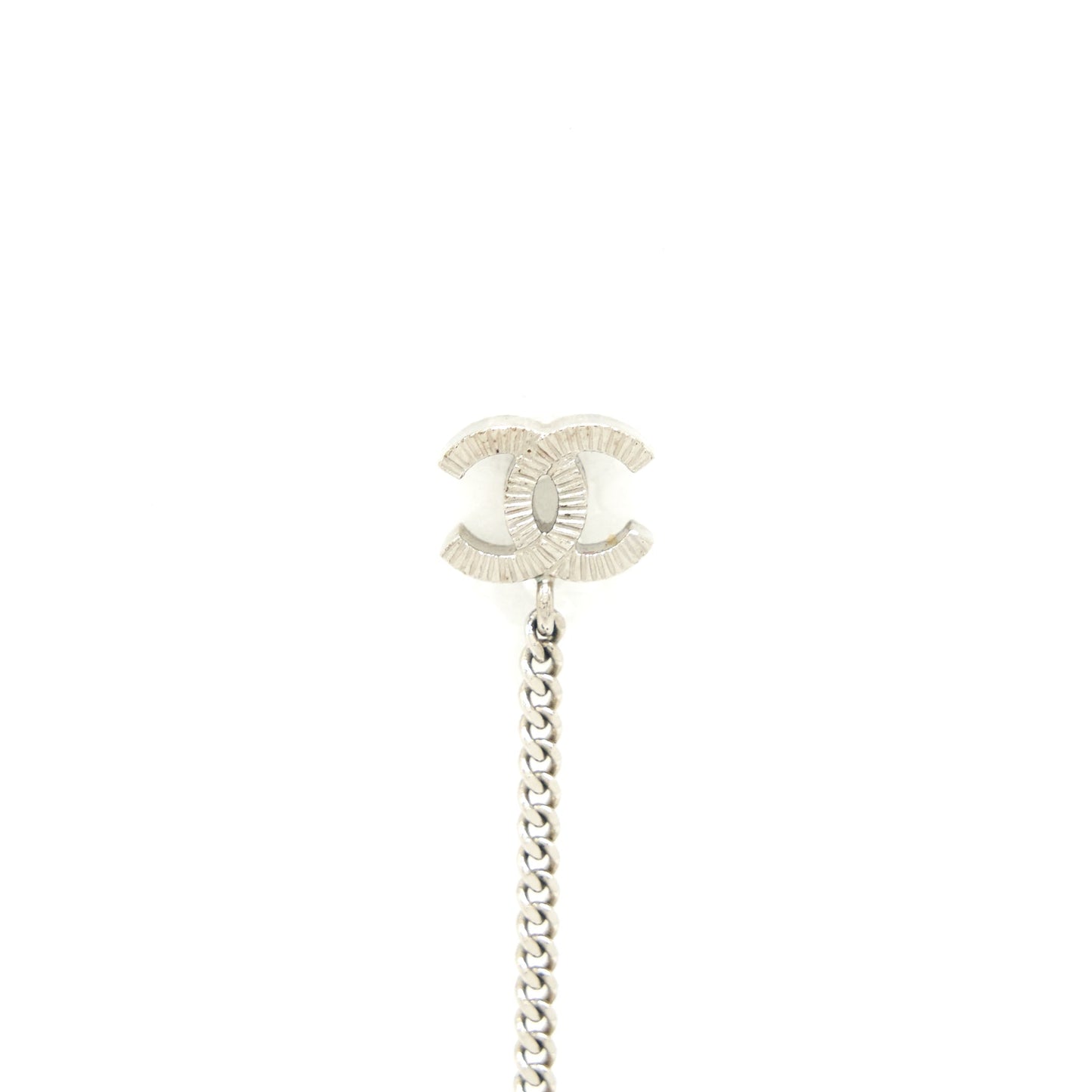 Chanel Drop Ball Crystal Earrings SHW