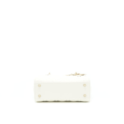 Dior Small Lady Dior my ABCDior Purse WHITE