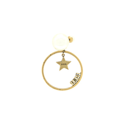 Dior J'adior Round Drop Pearl Earrings With Crystal