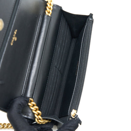 Chanel Boy Wallet on Chain Caviar Black GHW (Microchip)