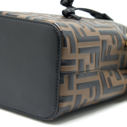 Fendi Mon Tresor Mini Bucket Bag Brown