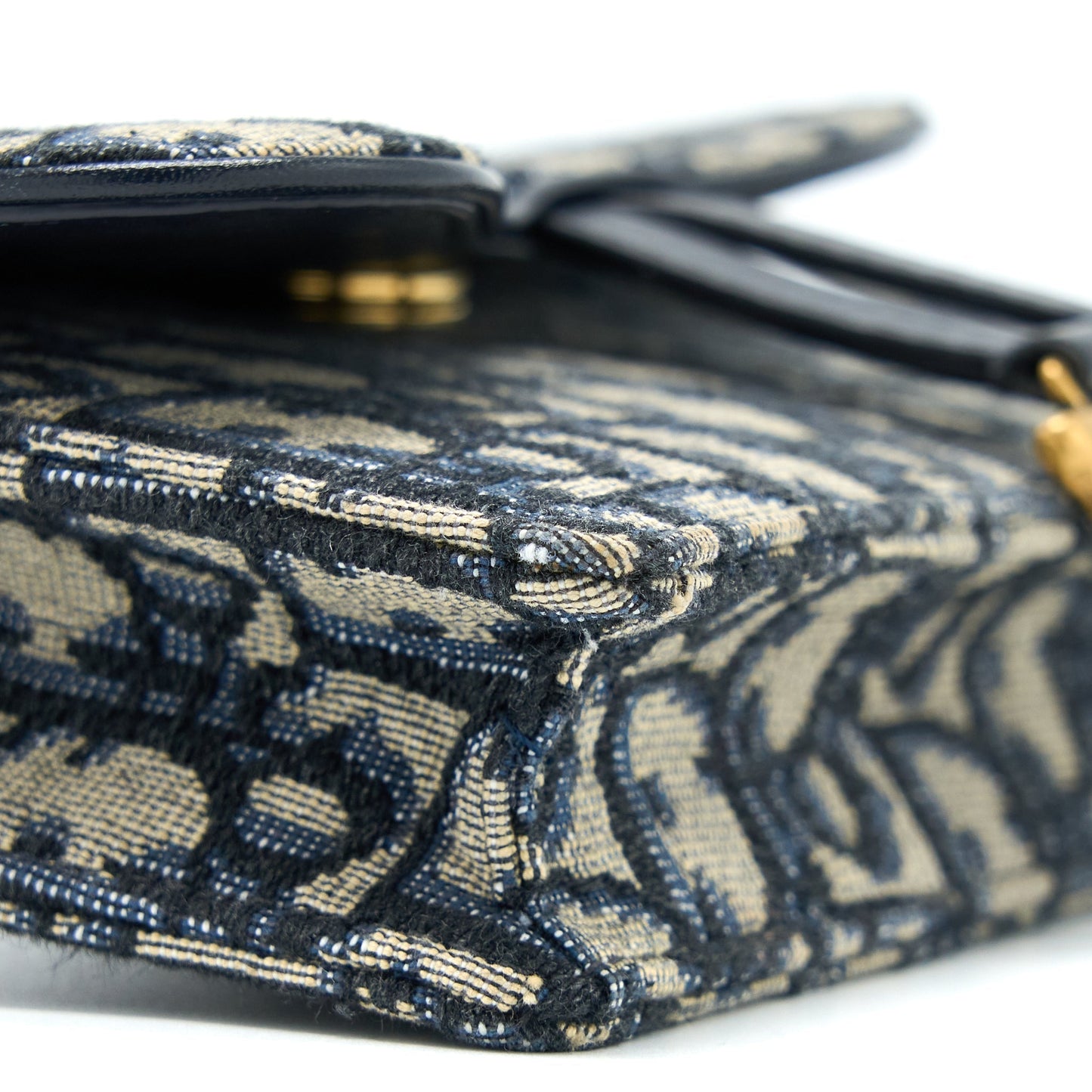 Dior Saddle Belt Pouch Blue Oblique Jacquard