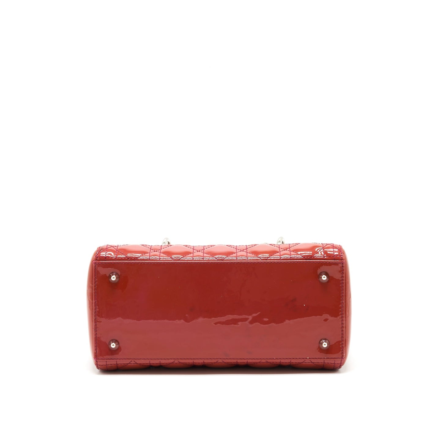 Dior Medium Lady Dior Patent Coral Pink