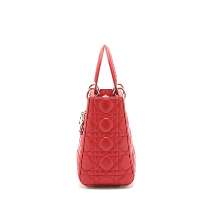 Christian Dior Medium Lady Dior Red