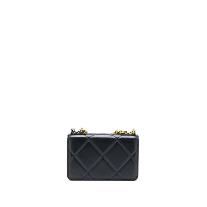 Chanel 19 Wallet On chain Lambskin Black Multicolour Hardware (Microchip)