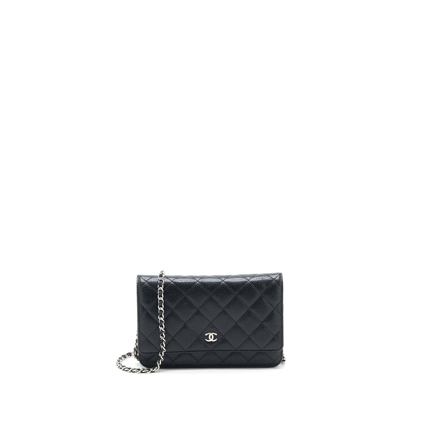 Chanel Classic Wallet on Chain Caviar Black SHW