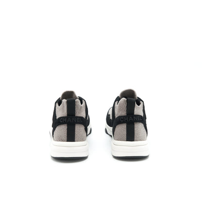 Chanel Size 37 Womenâs Sneakers Grey/ Black