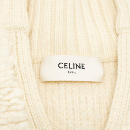 Celine size sweater Laine/Alpaga/Soie White
