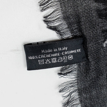 Chanel Scarf / eye mask travel set Cashmere / Silk black