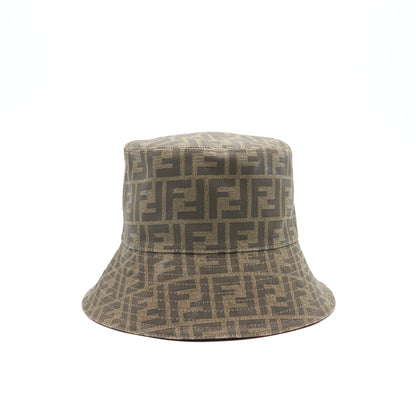 Fendi Bucket Hat Monogram with Red inside