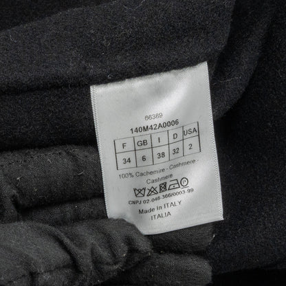 Dior size 34 manteau coat cashmere black