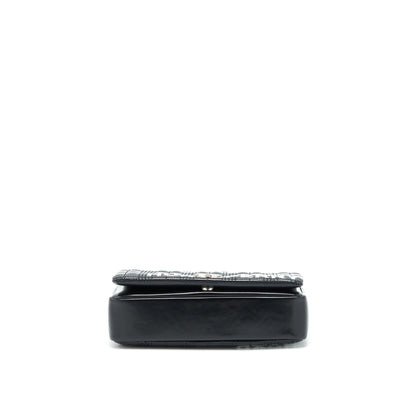 Burberry Small Horseferry Print Quilted Lola Purse Black