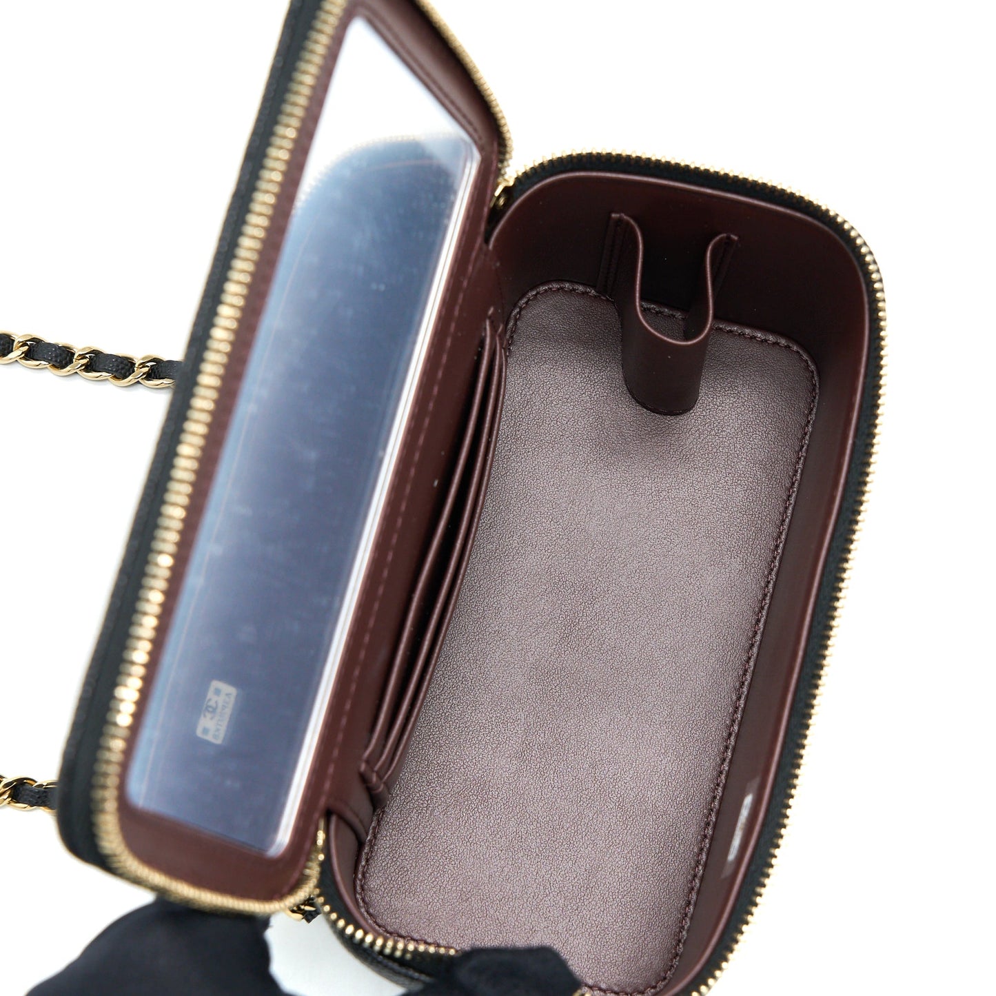 Chanel 23C Long Vanity With Chain Caviar Black LGHW