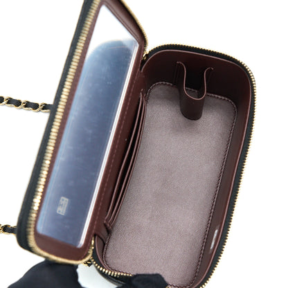 Chanel 23C Long Vanity With Chain Caviar Black LGHW