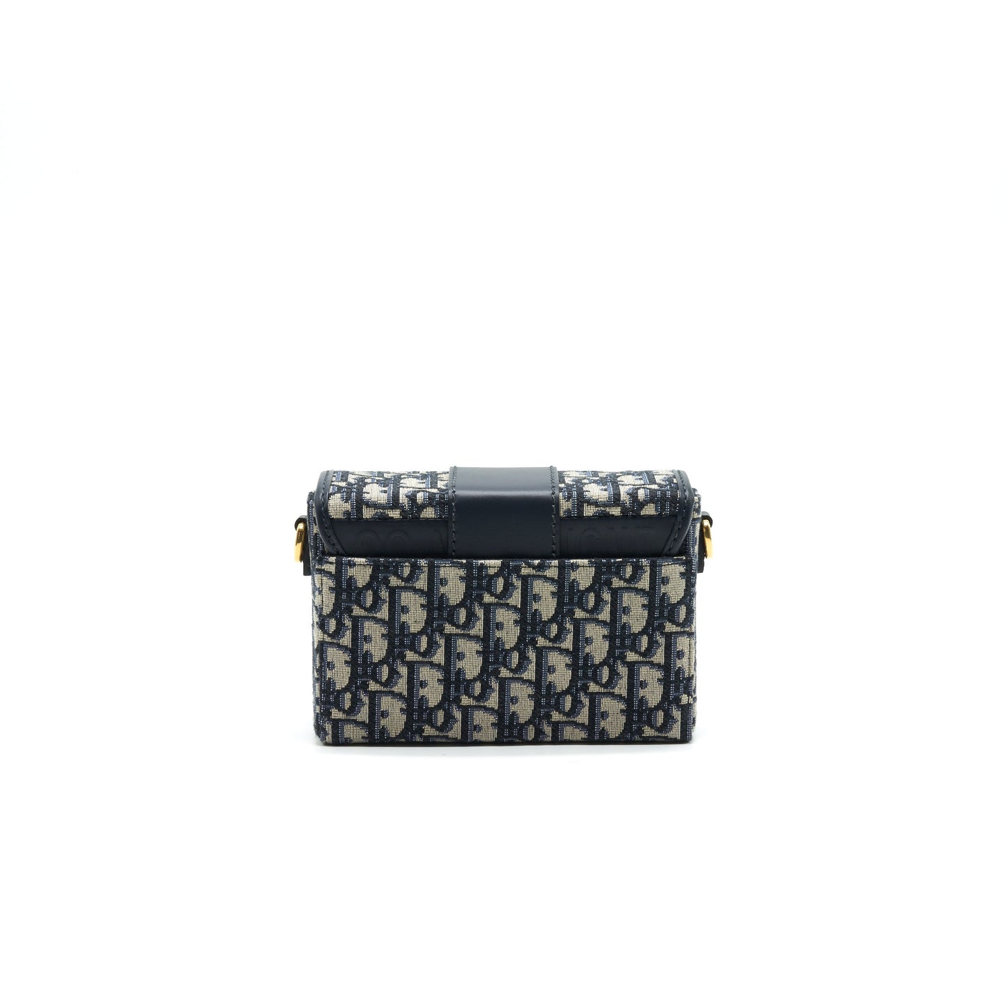 Christian Dior 30 Montaigne Box Bag Oblique Canvas Blue