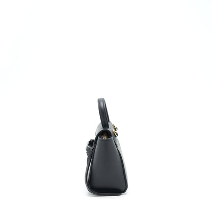 Celine Pico Belt Purse Calfskin Black