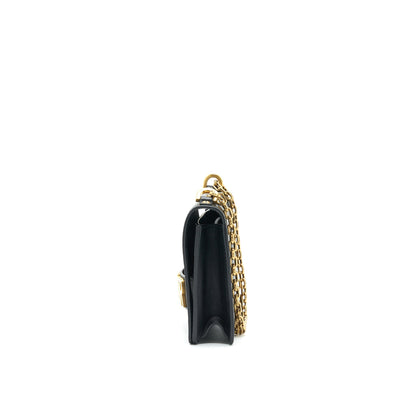 Dior J'adior Medium Flap Bag with Chain Black GHW