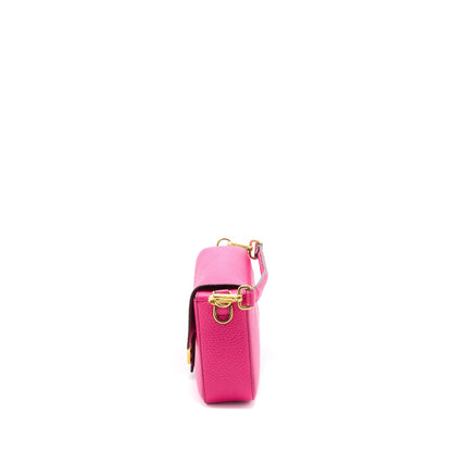 Fendi Baguette Purse Calfskin Pink