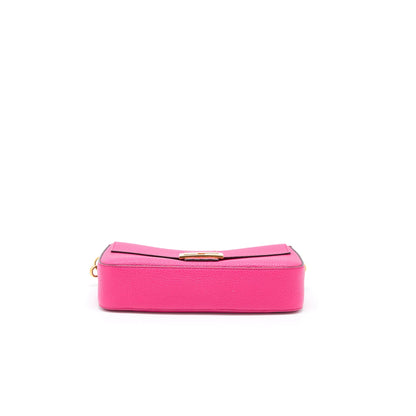 Fendi Baguette Purse Calfskin Pink