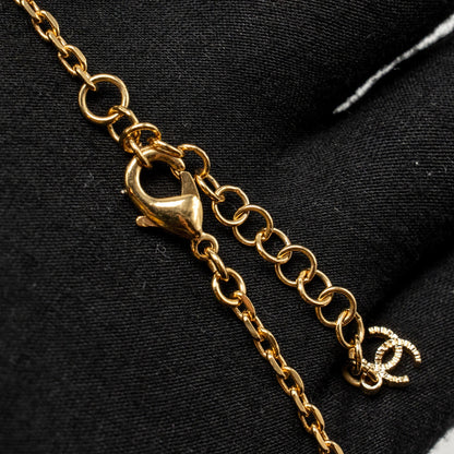 Chanel CC Star Long Necklace Pearl/Crystal Gold Tone