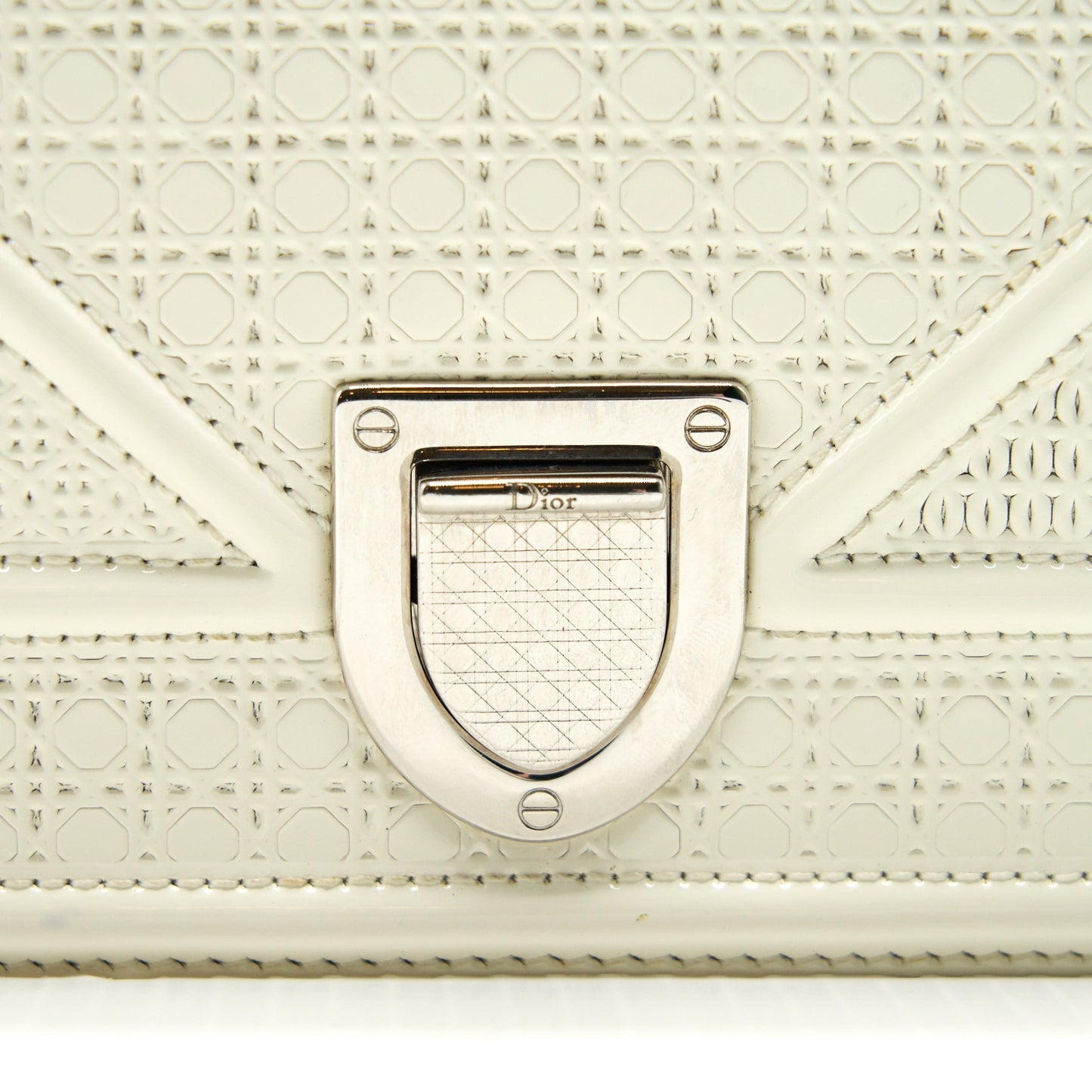 Dior mini Diorama Bag White with SHW