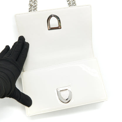 Dior mini Diorama Bag White with SHW