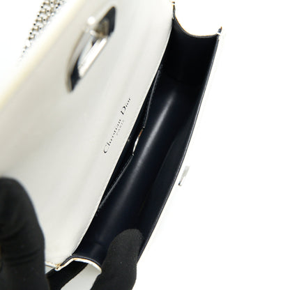 Dior mini Diorama Bag White with SHW