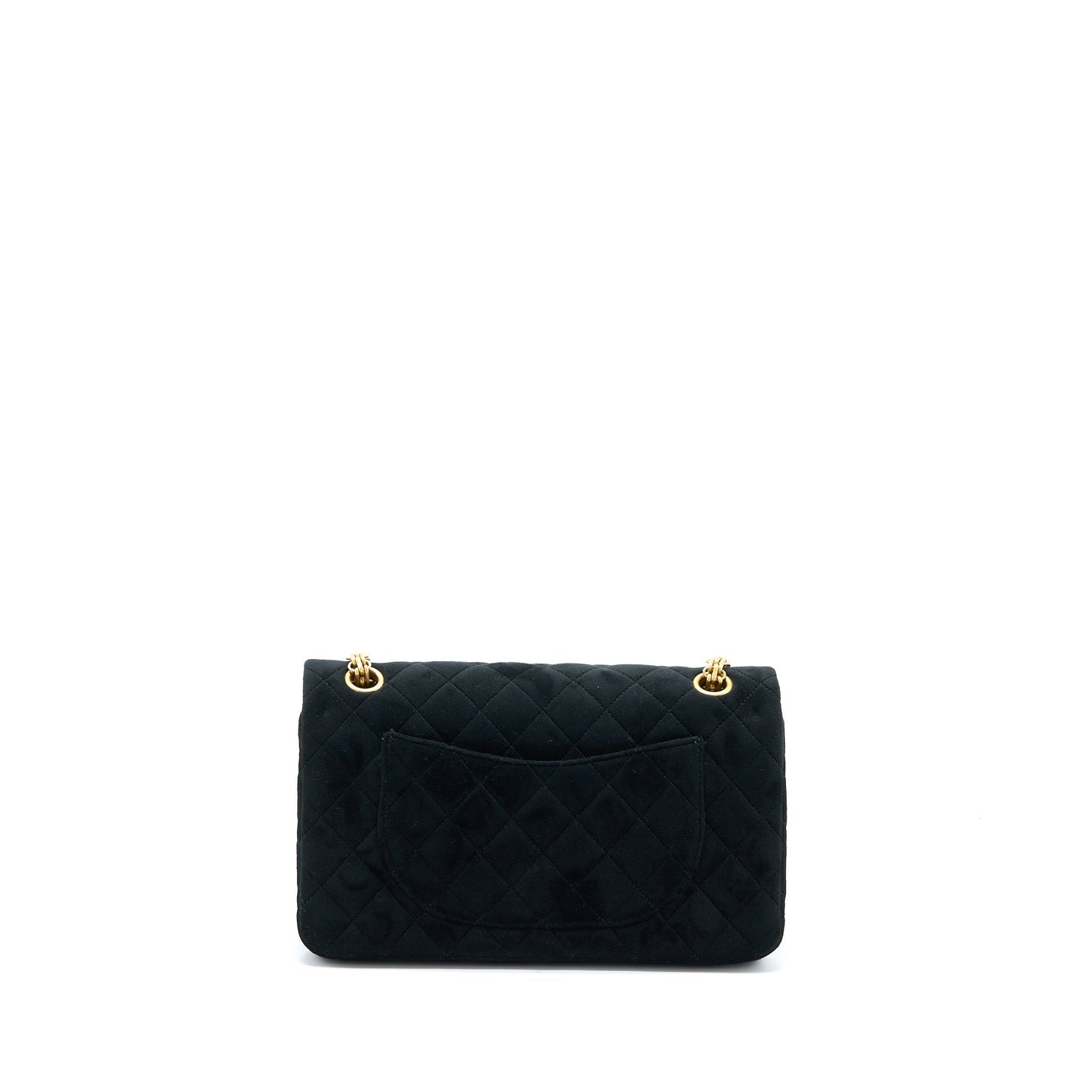 Chanel Small 2.55 Reissue Flap Bag Velvet Black GHW