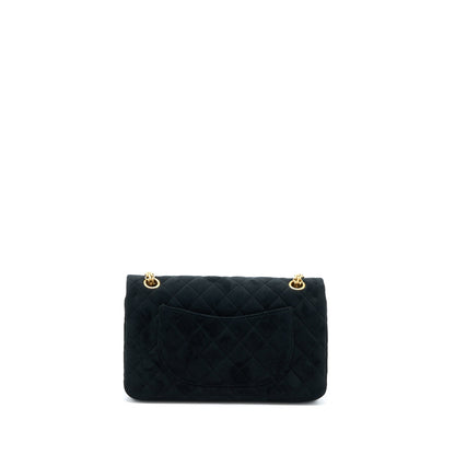 Chanel Small 2.55 Reissue Flap Bag Velvet Black GHW