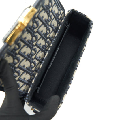 Christian Dior 30 Montaigne Box Bag Oblique Canvas Blue