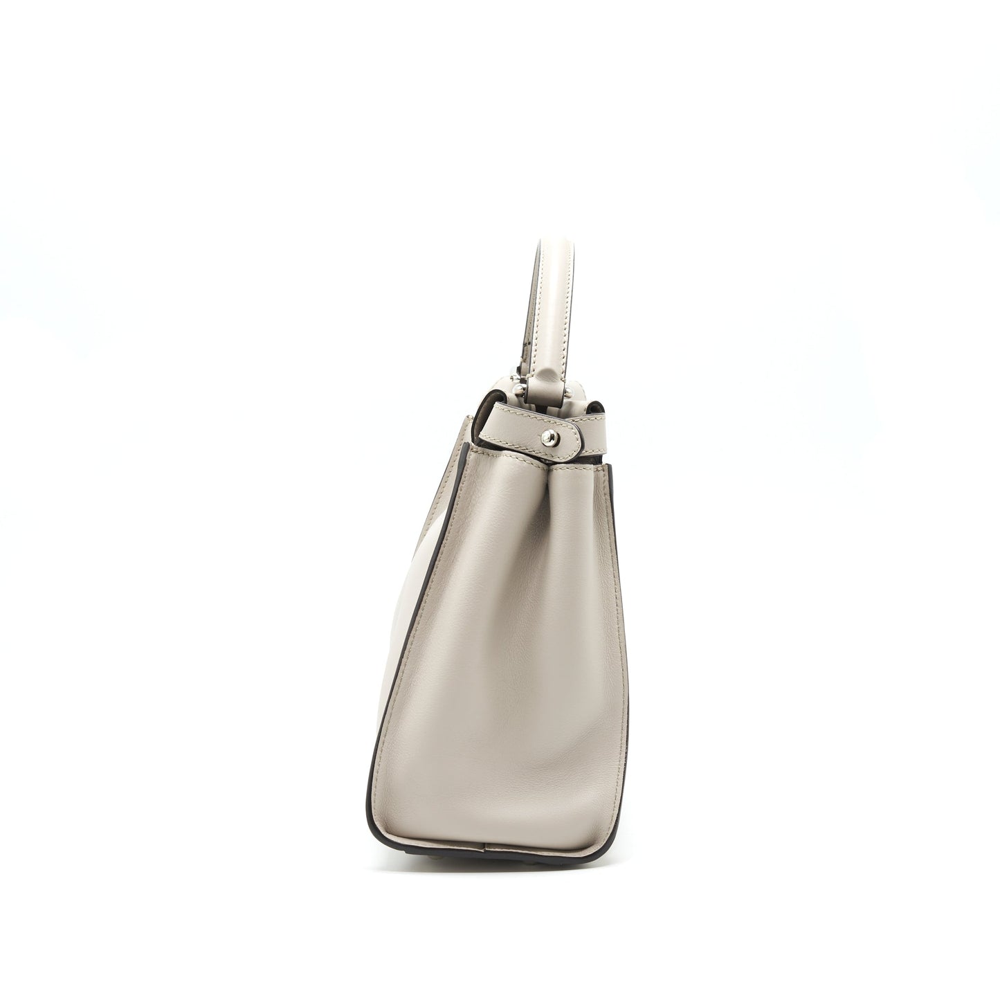Fendi Medium Peekaboo Purse Light Grey with