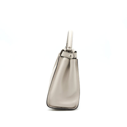 Fendi Medium Peekaboo Purse Light Grey with