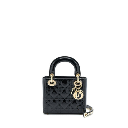 Dior Mini Lady Dior Patent Black